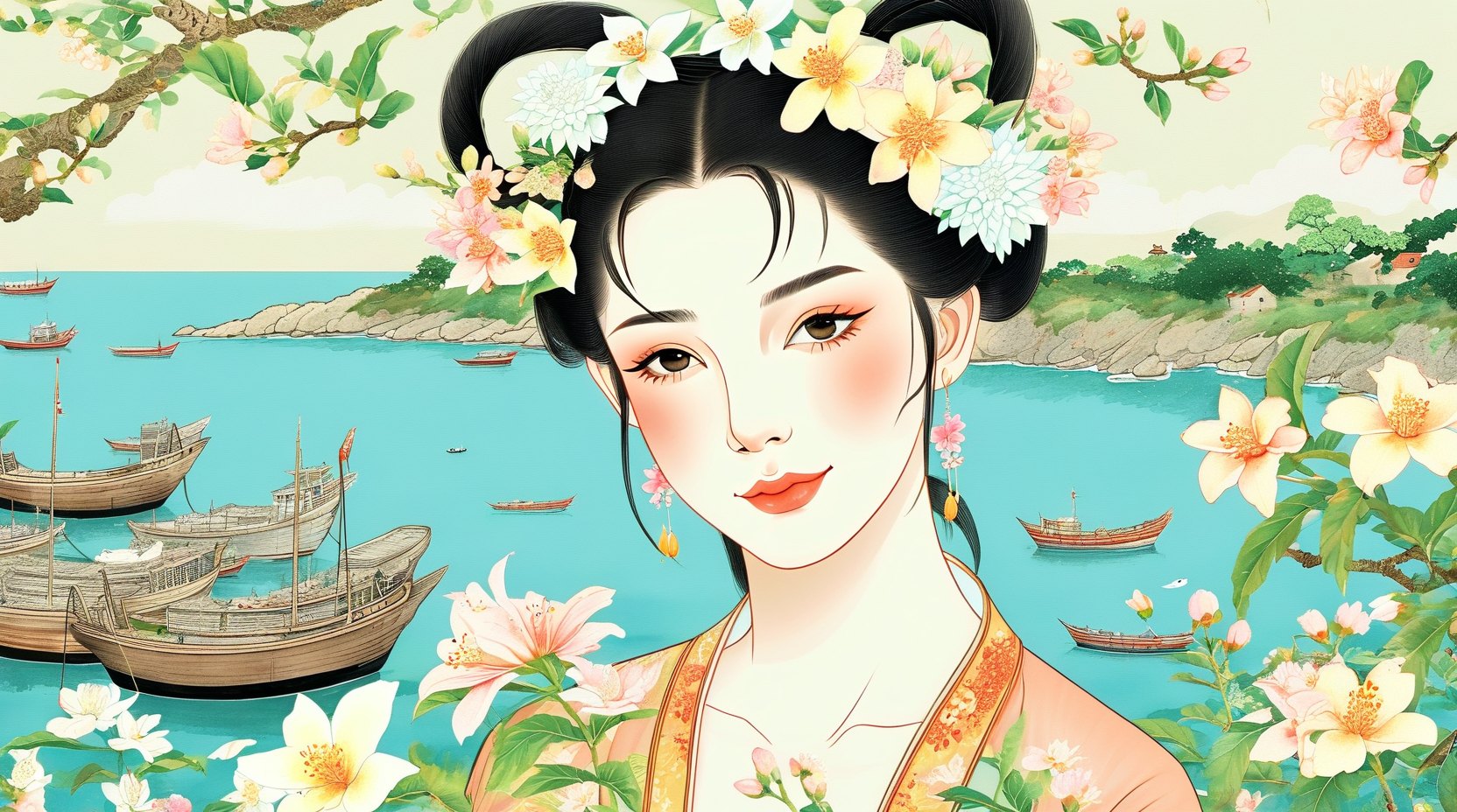 泉州蟳埔簪花围之俗