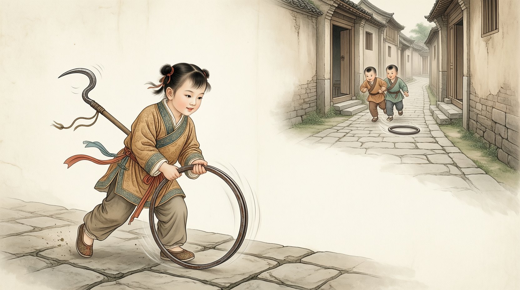 滚铁环之戏