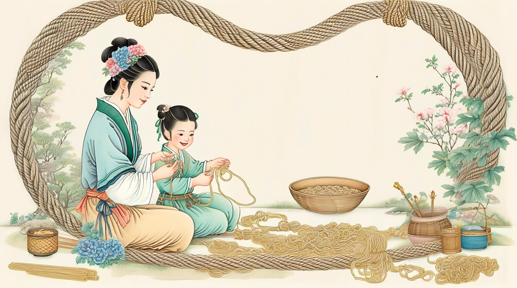 翻花绳之戏