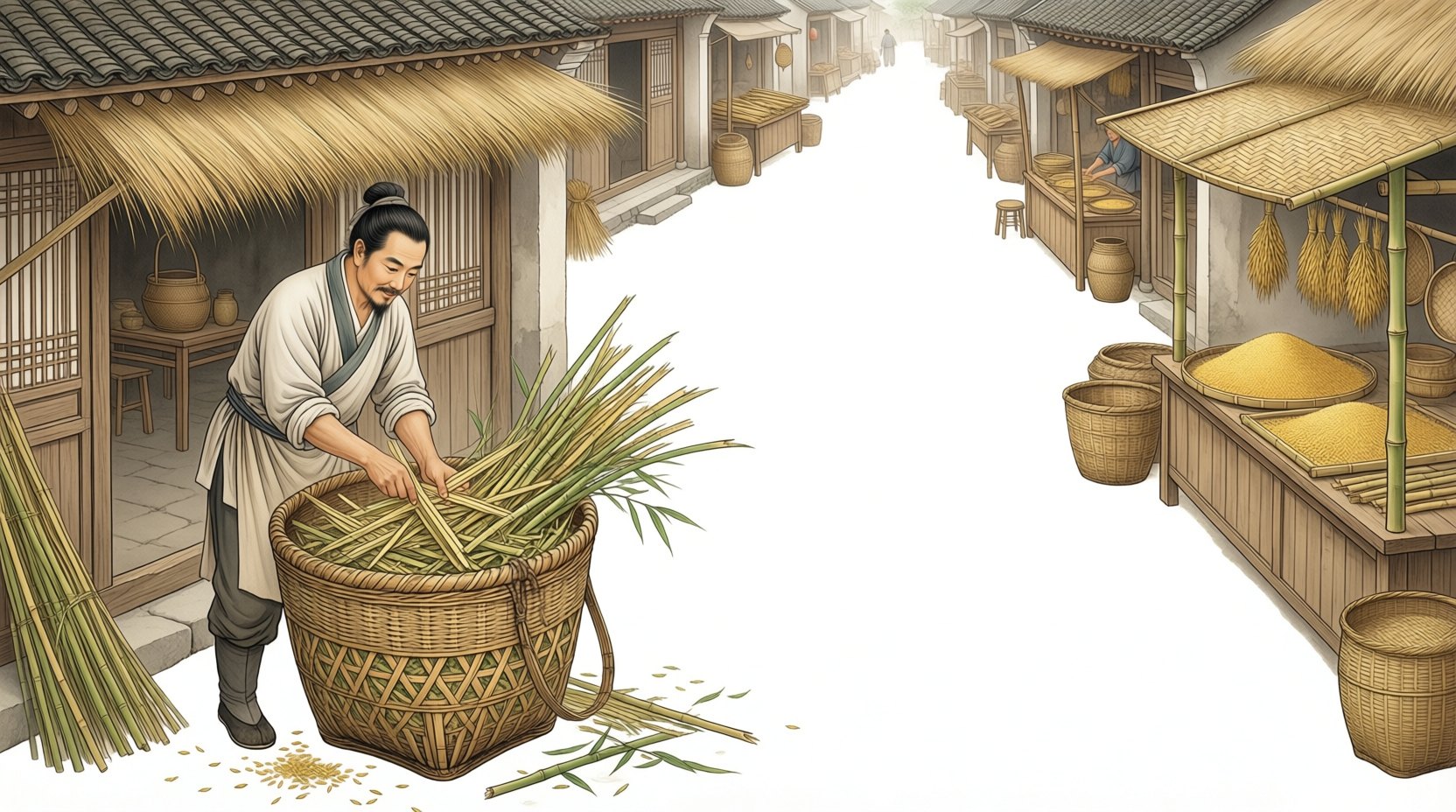 竹编与藤编