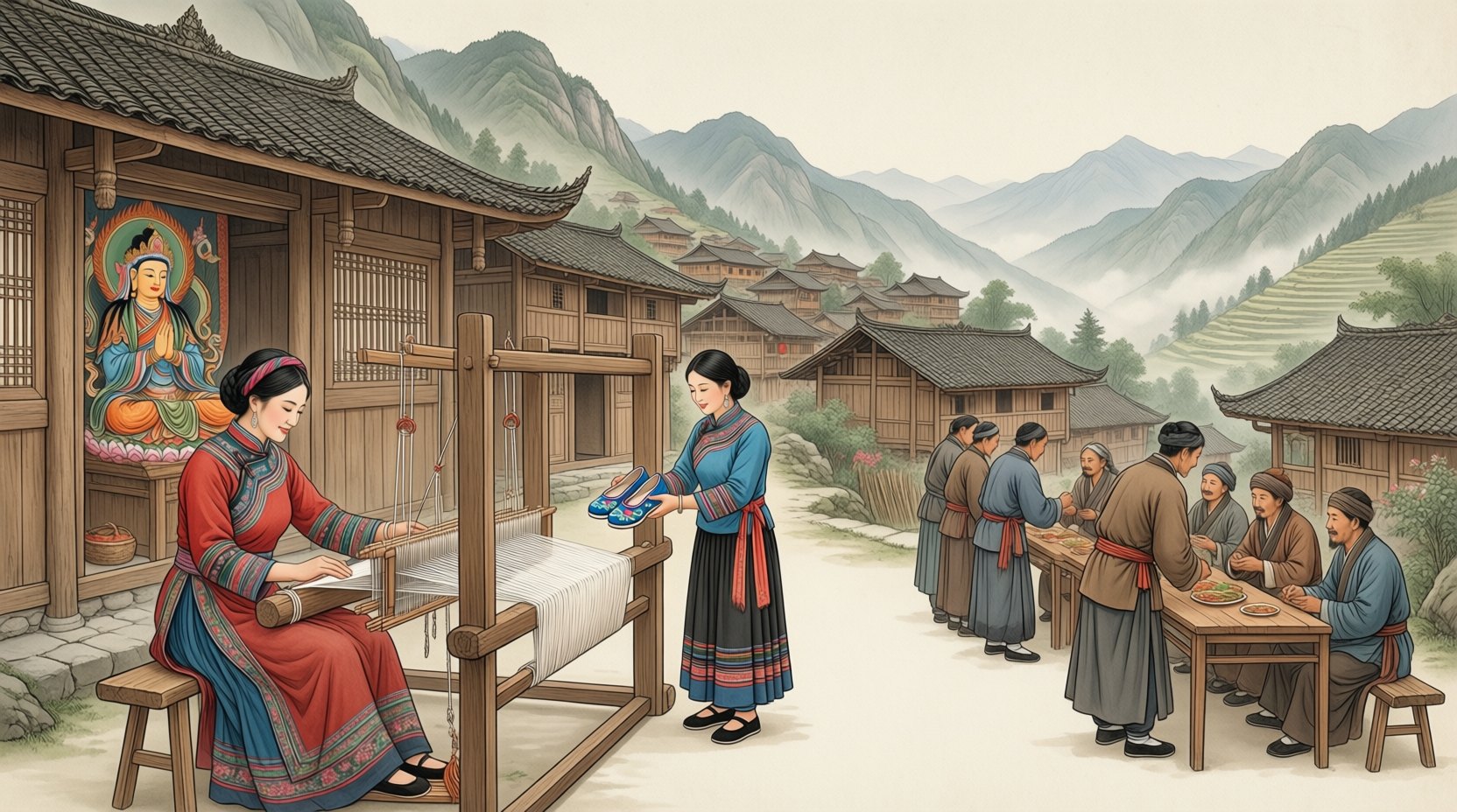 羌族瓦尔俄足之俗