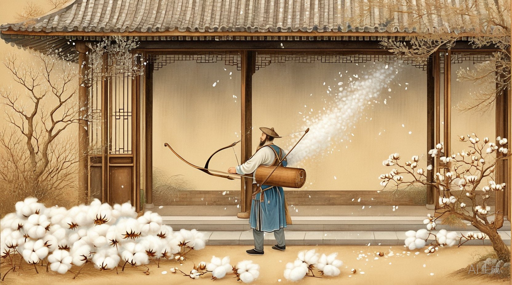 弹棉花与棉絮
