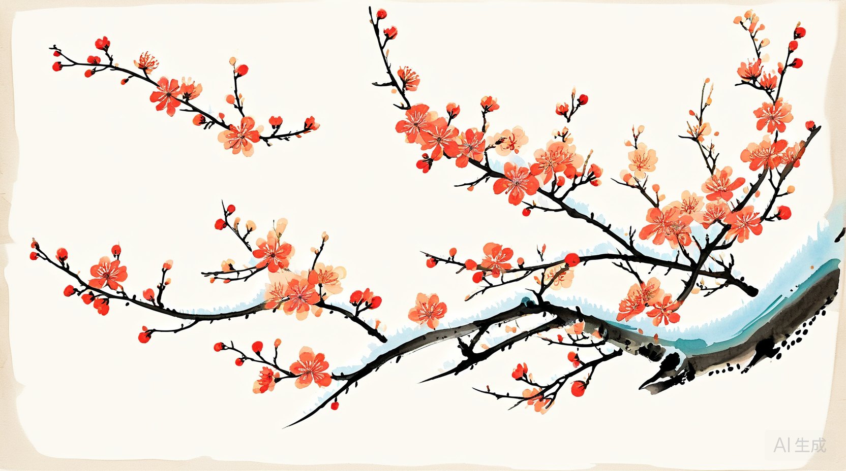 梅花与迎春