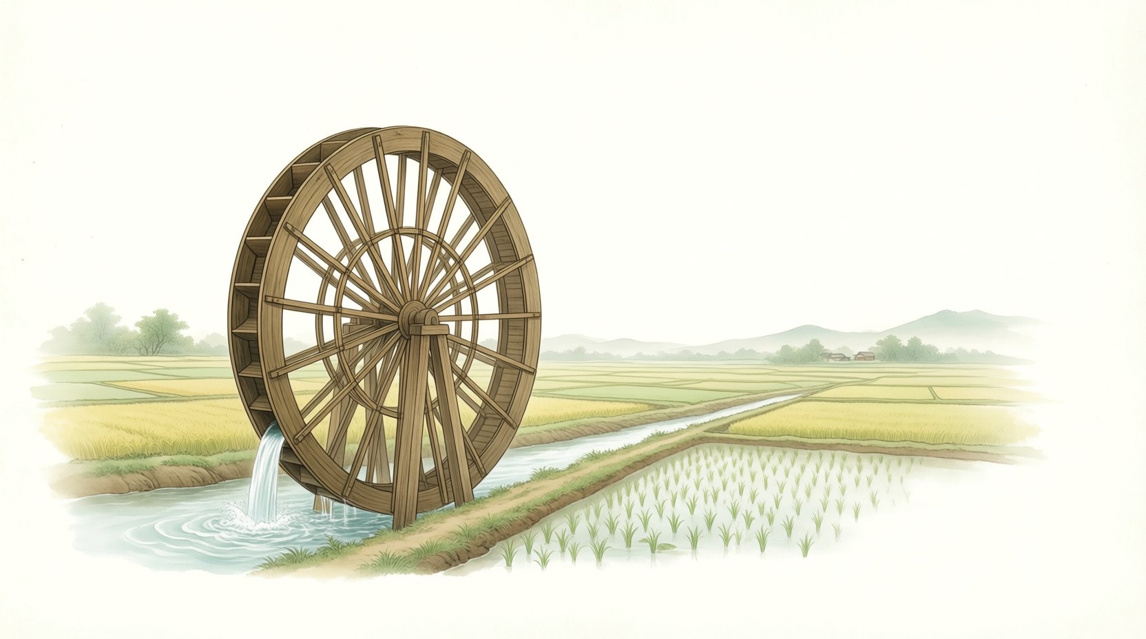 水车与筒车