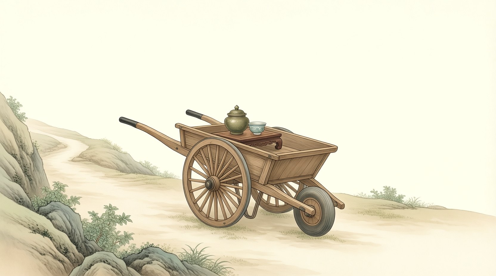 独轮车与鸡公车