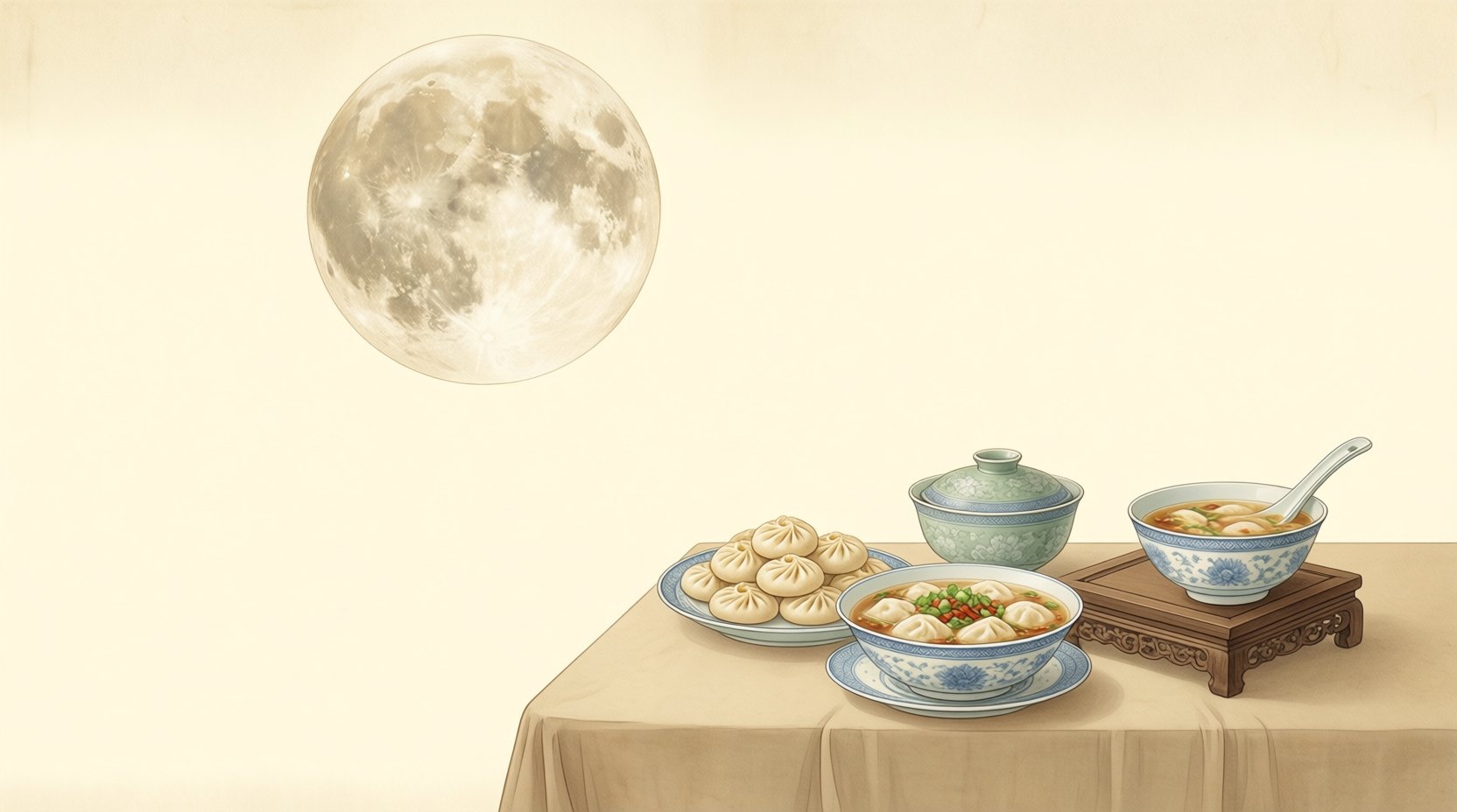 满月与汤饼