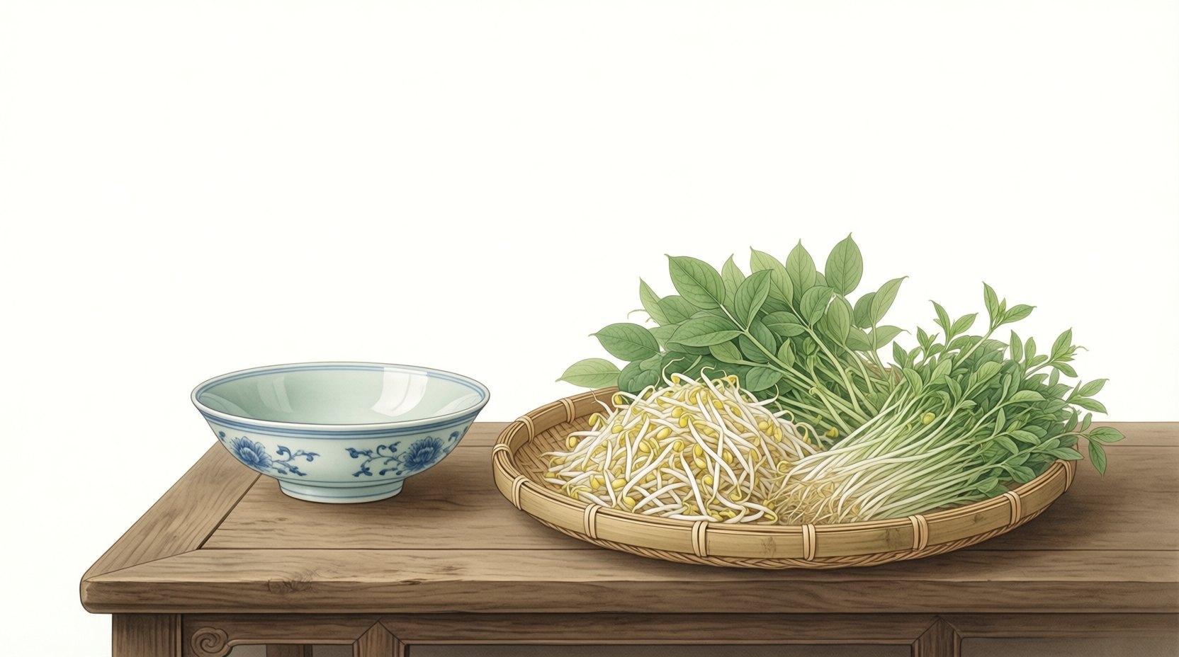 豆芽与豆苗
