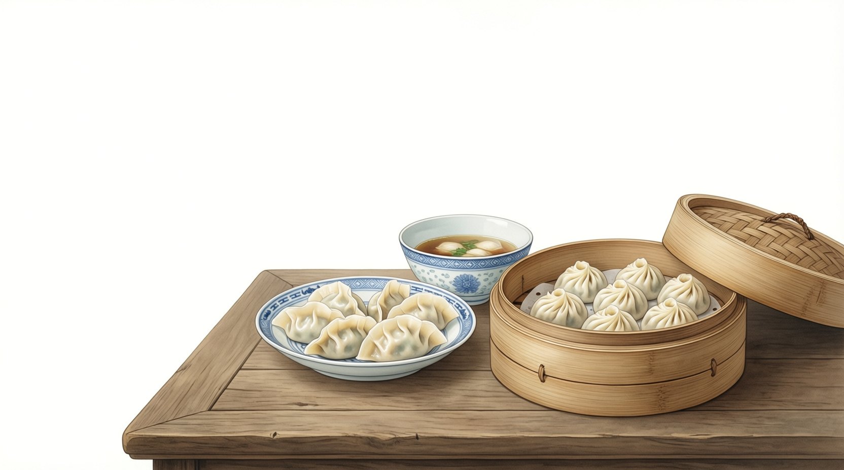 饺子与蒸饺