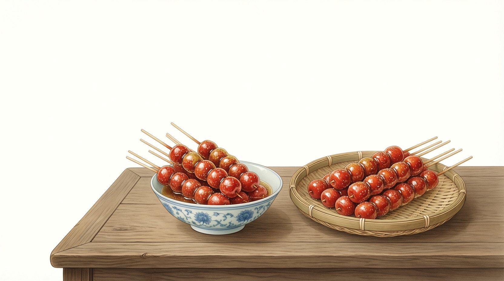 冰糖葫芦与糖球