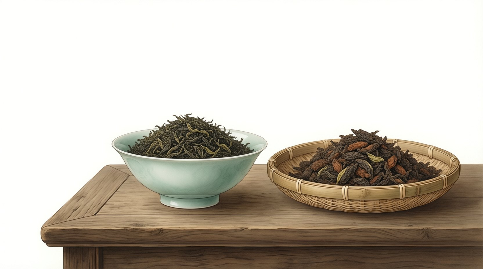 茯茶与砖茶