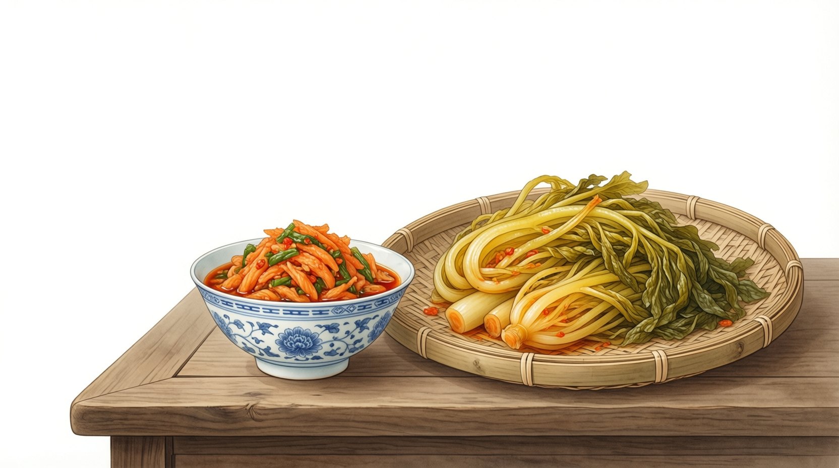 榨菜与腌菜