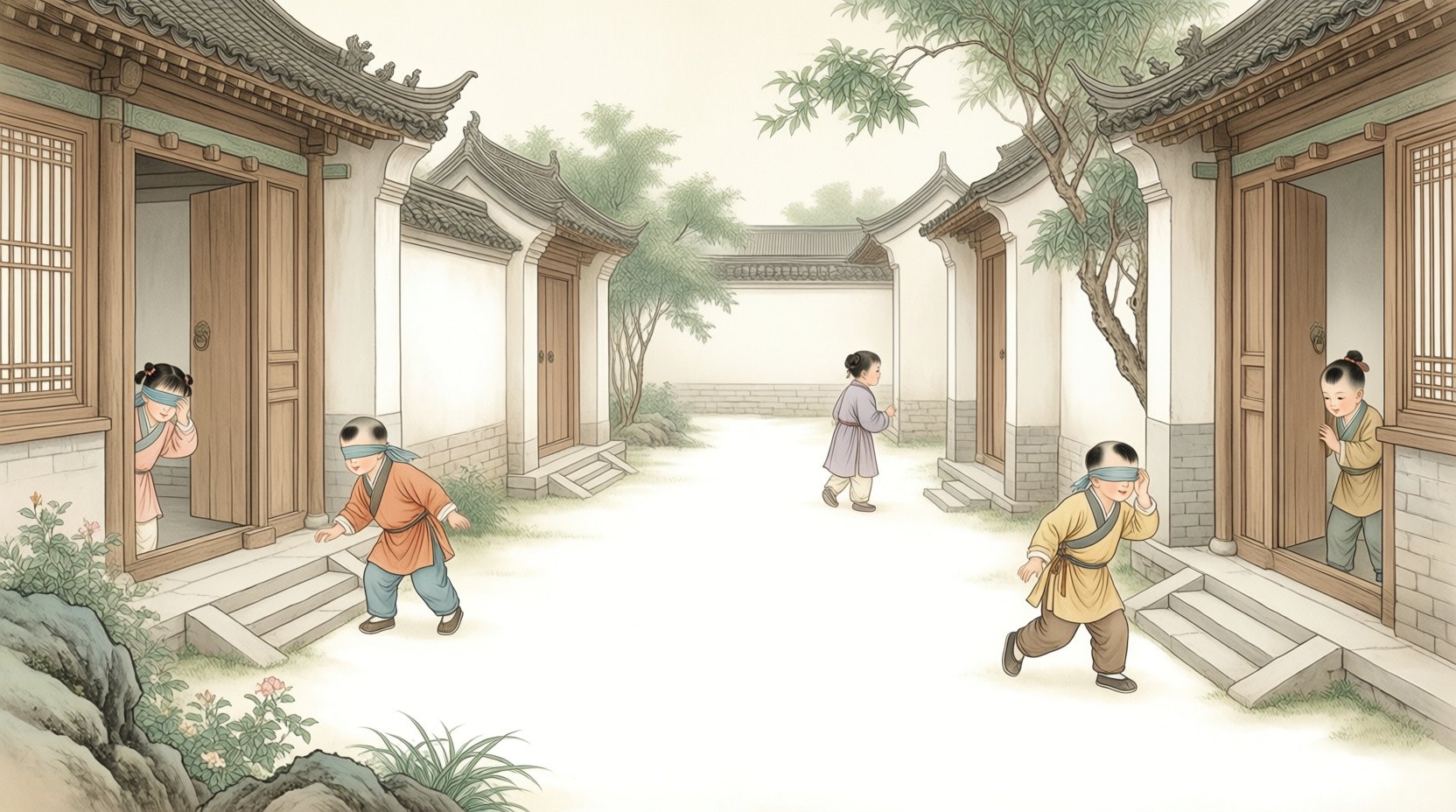 捉迷藏与蒙眼