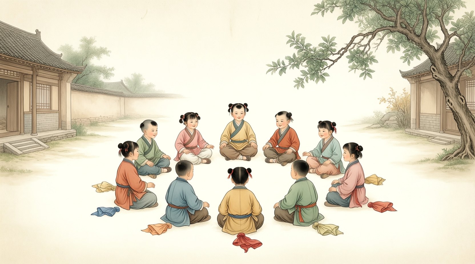 丢手绢与歌舞