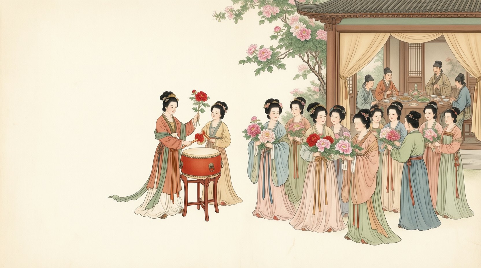 击鼓传花与花