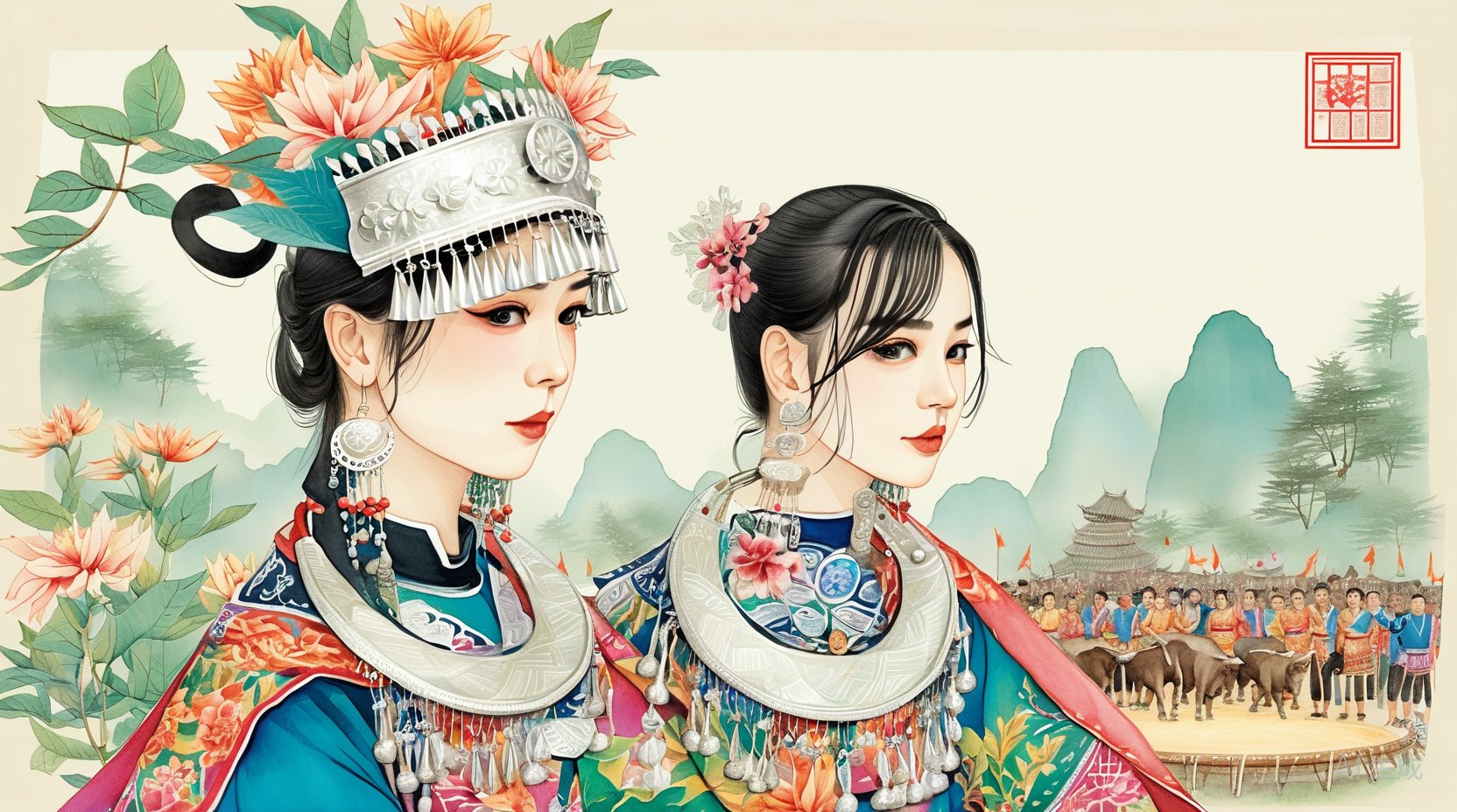 芦笙节与苗岭坡会