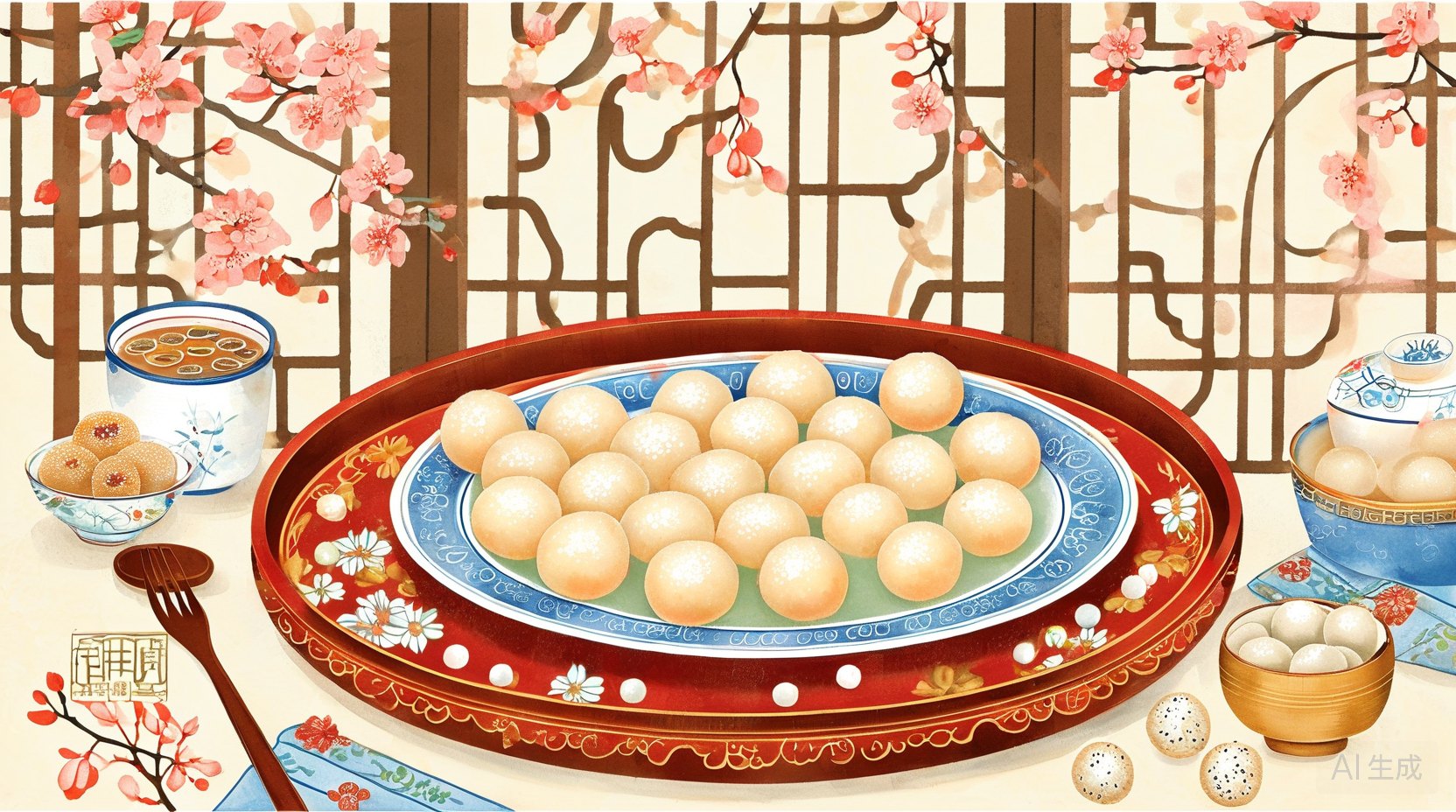 新娘食汤圆俗