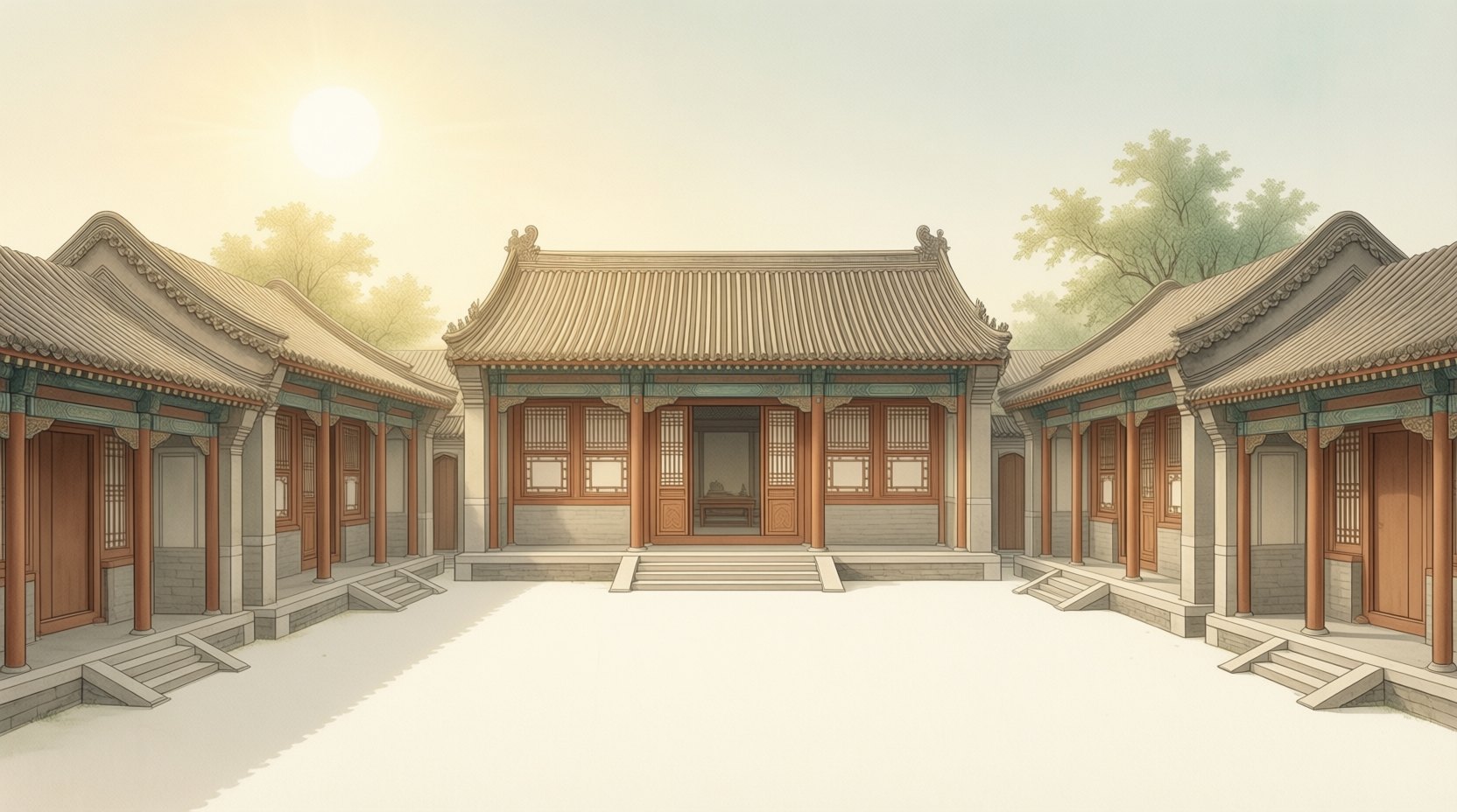 坐北朝南