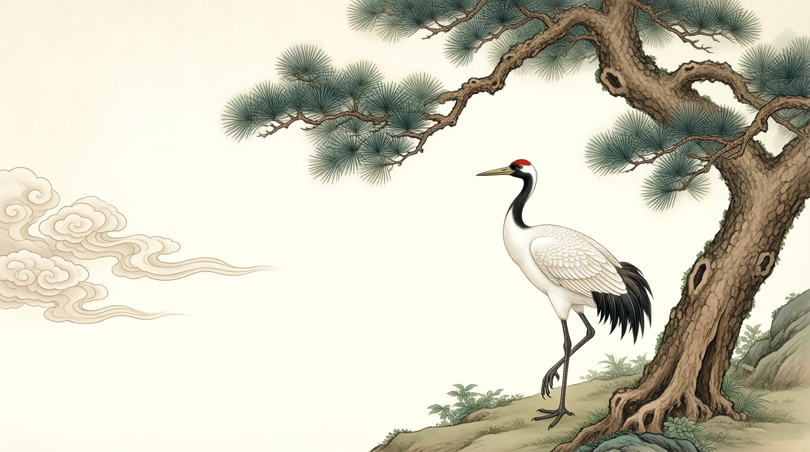 鹤神与仙禽