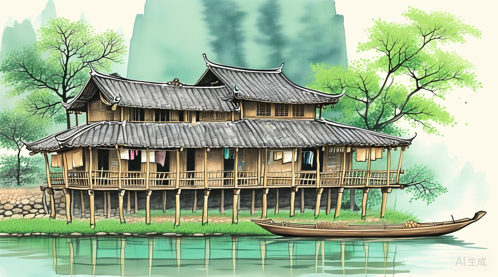 吊脚楼与干栏