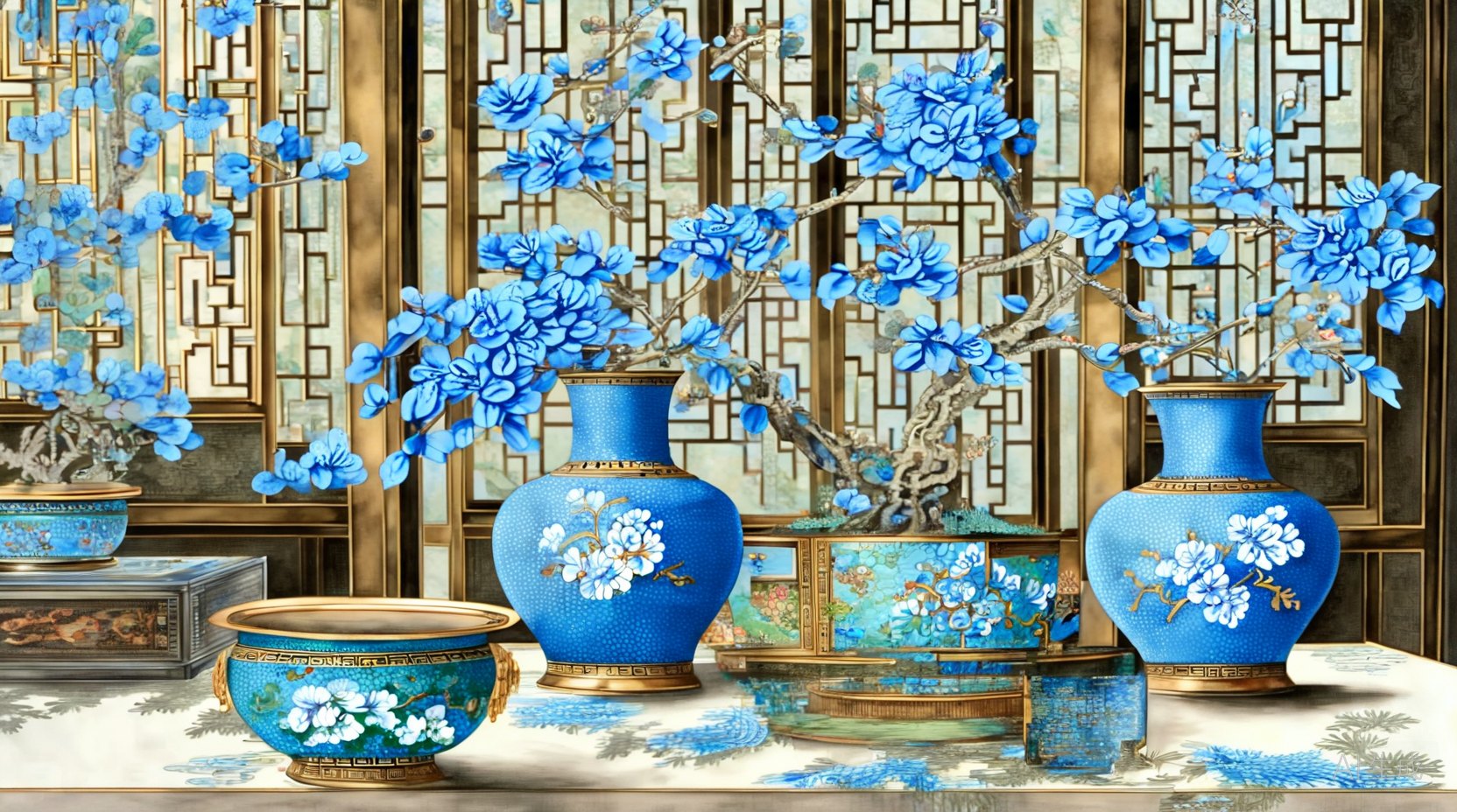 景泰蓝与掐丝
