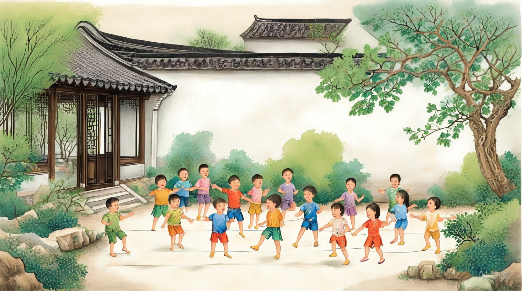 跳皮筋与橡皮