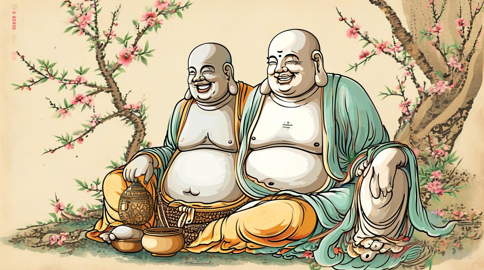 弥勒与笑佛