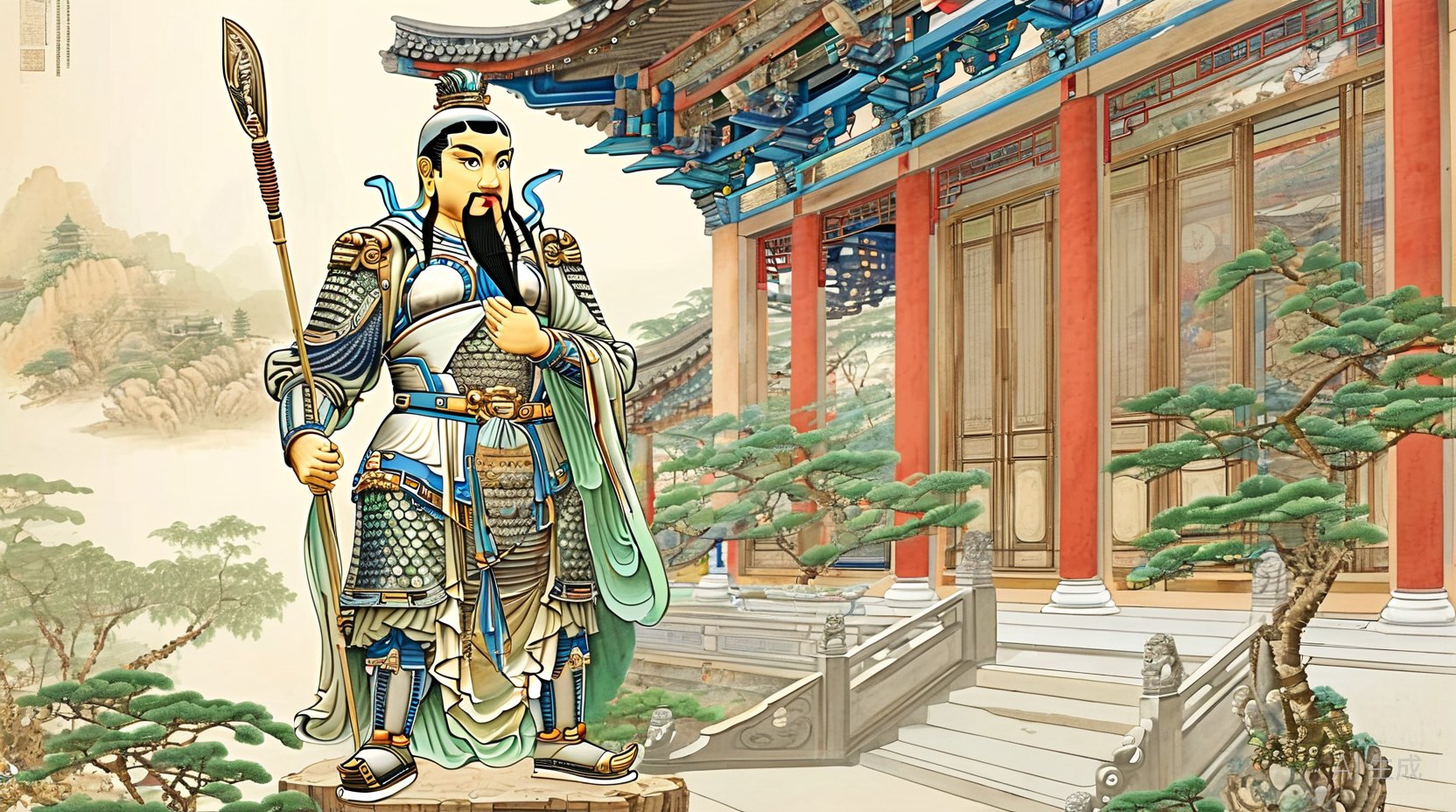 韦驮与伽蓝