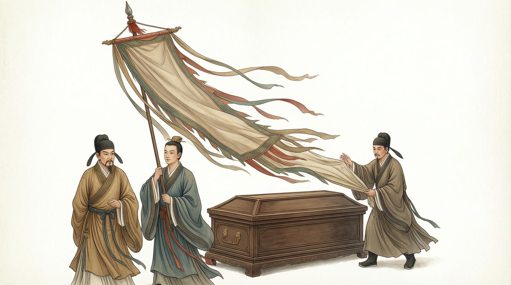 引魂幡与魂帛