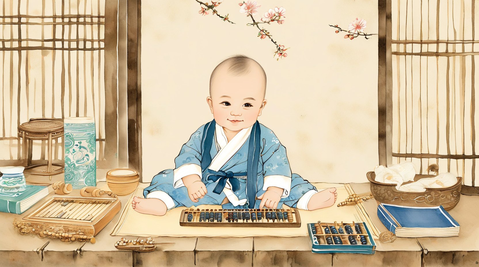 抓周物件与取兆