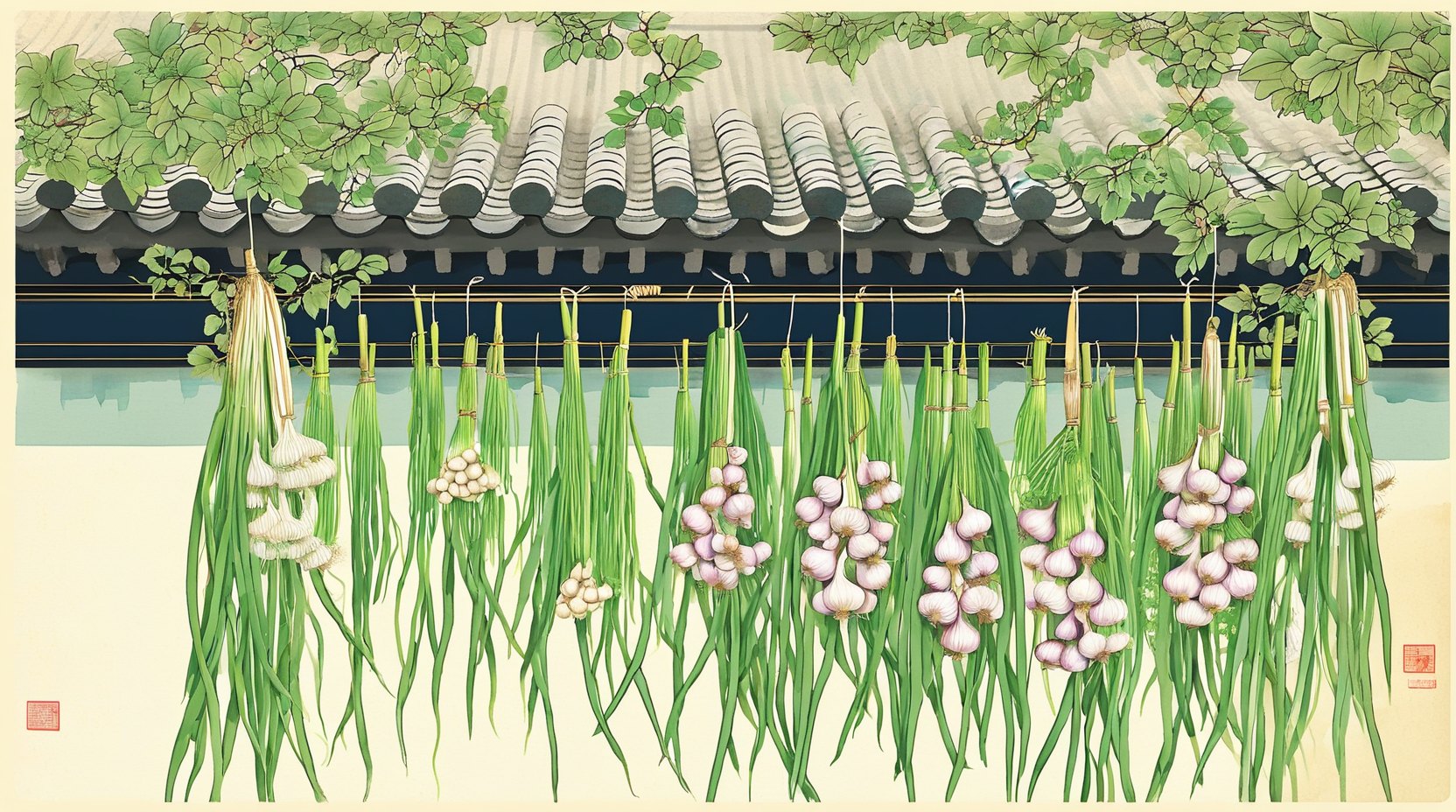 挂葱蒜与祈聪明