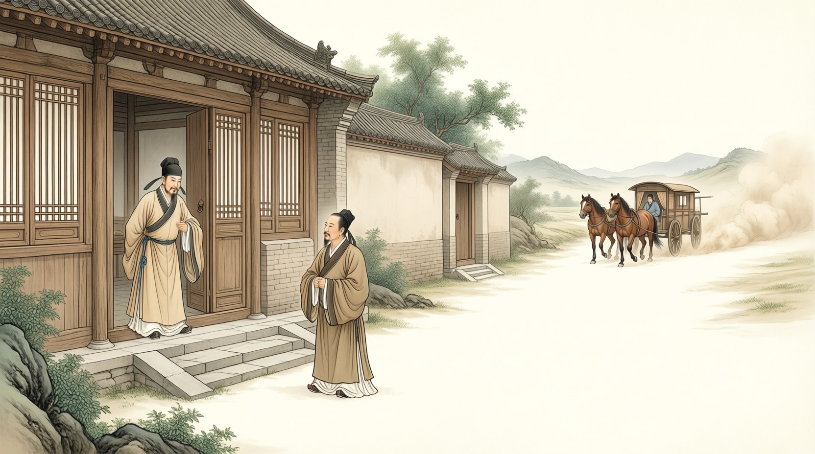望尘而拜之迎