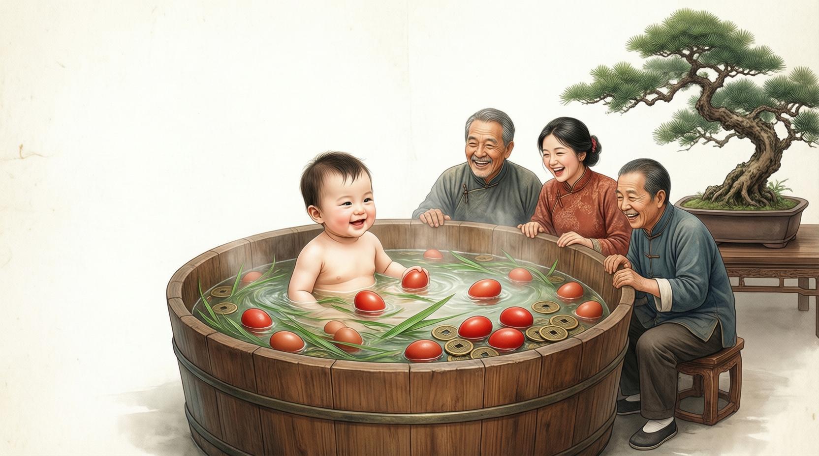 洗三