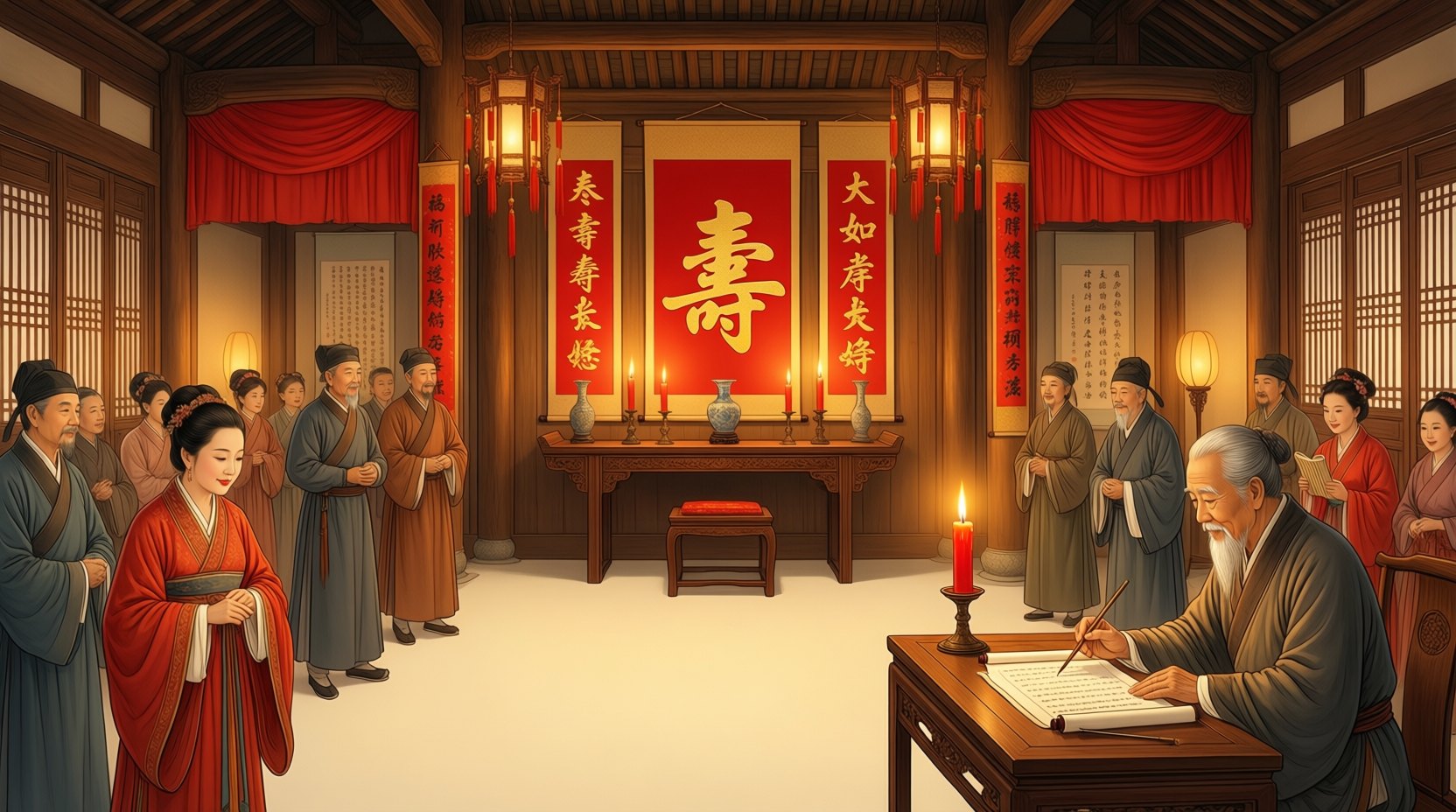 寿联寿诗之赠